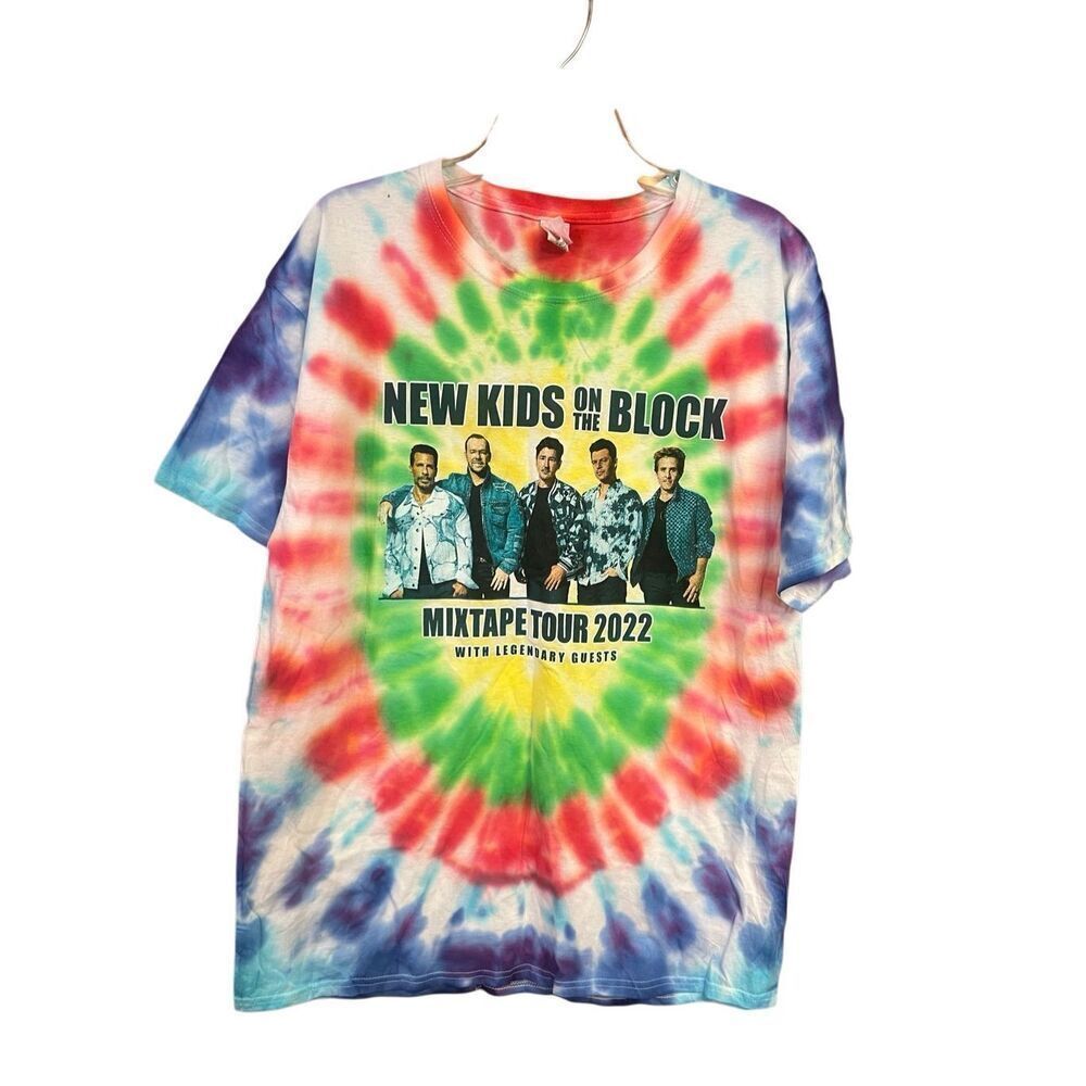 New Kids On The Block Mix Tape Tour 2022 Tee Shirt Sz L Nwot